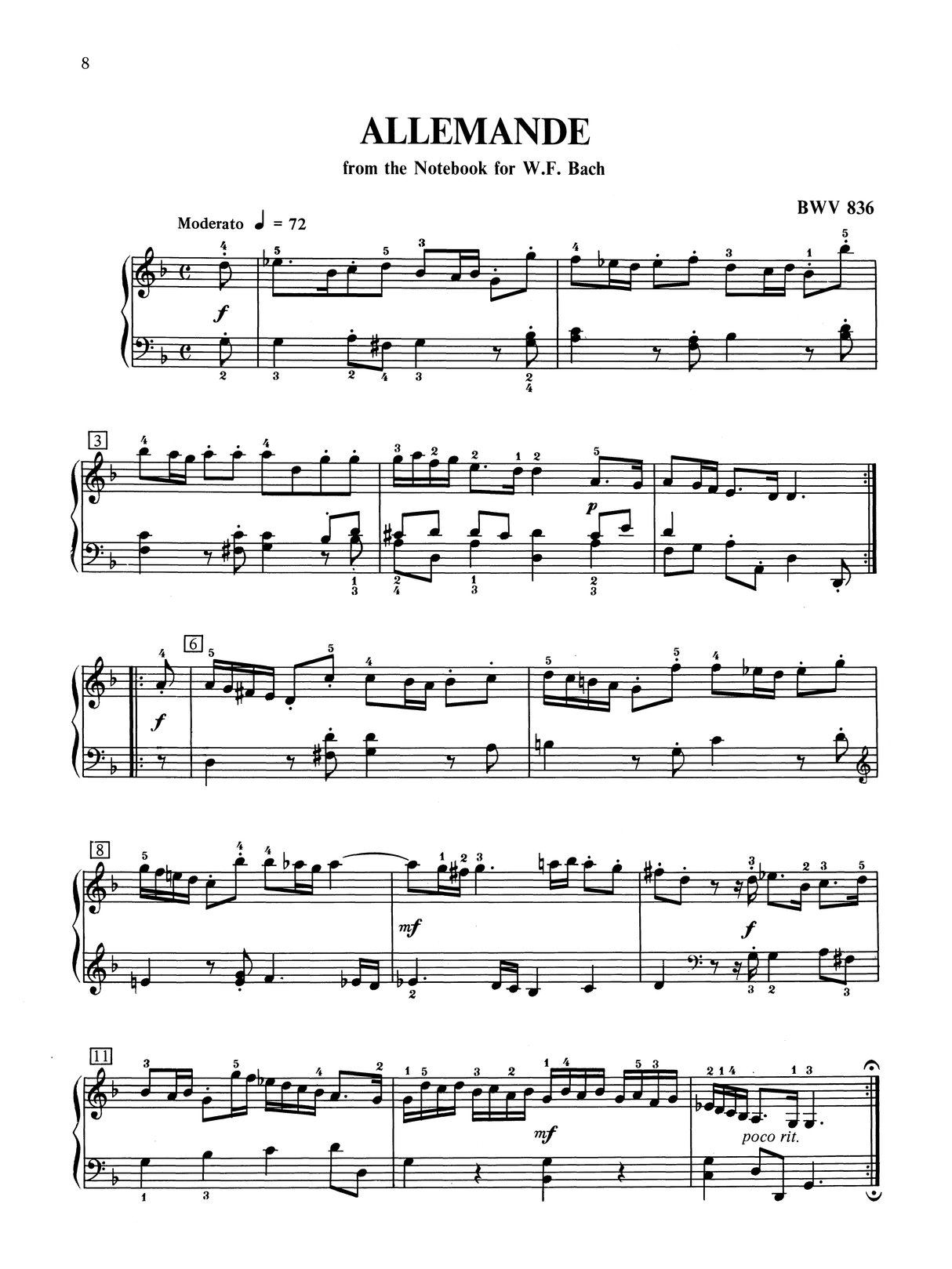 Bach: Dances for the Keyboard