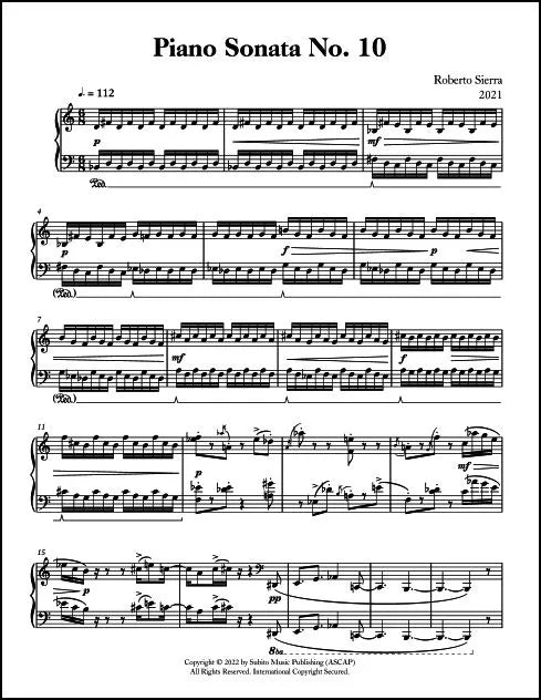 Sierra: Piano Sonata No. 10