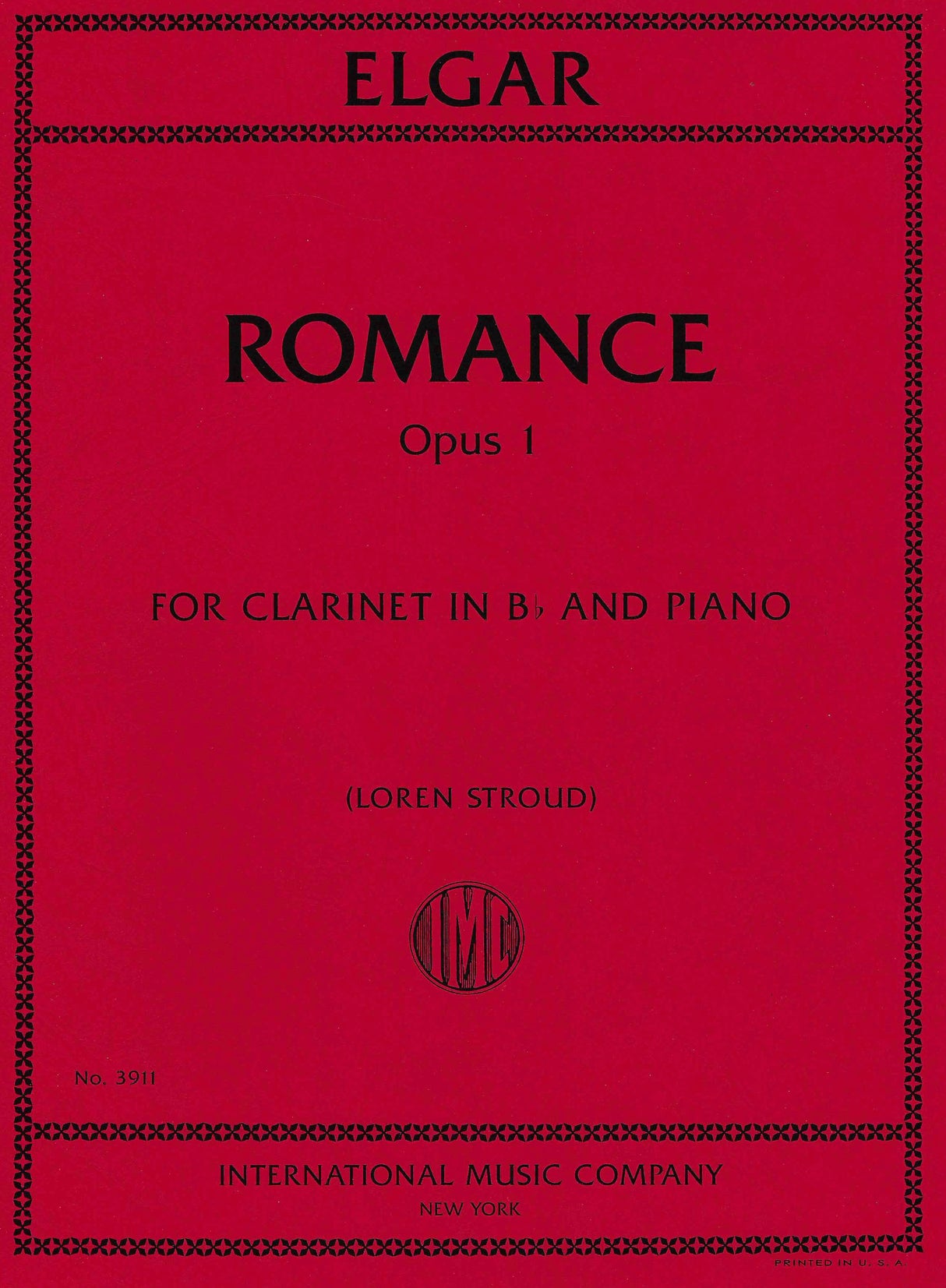 Elgar: Romance, Op. 1 (arr. for clarinet & piano)