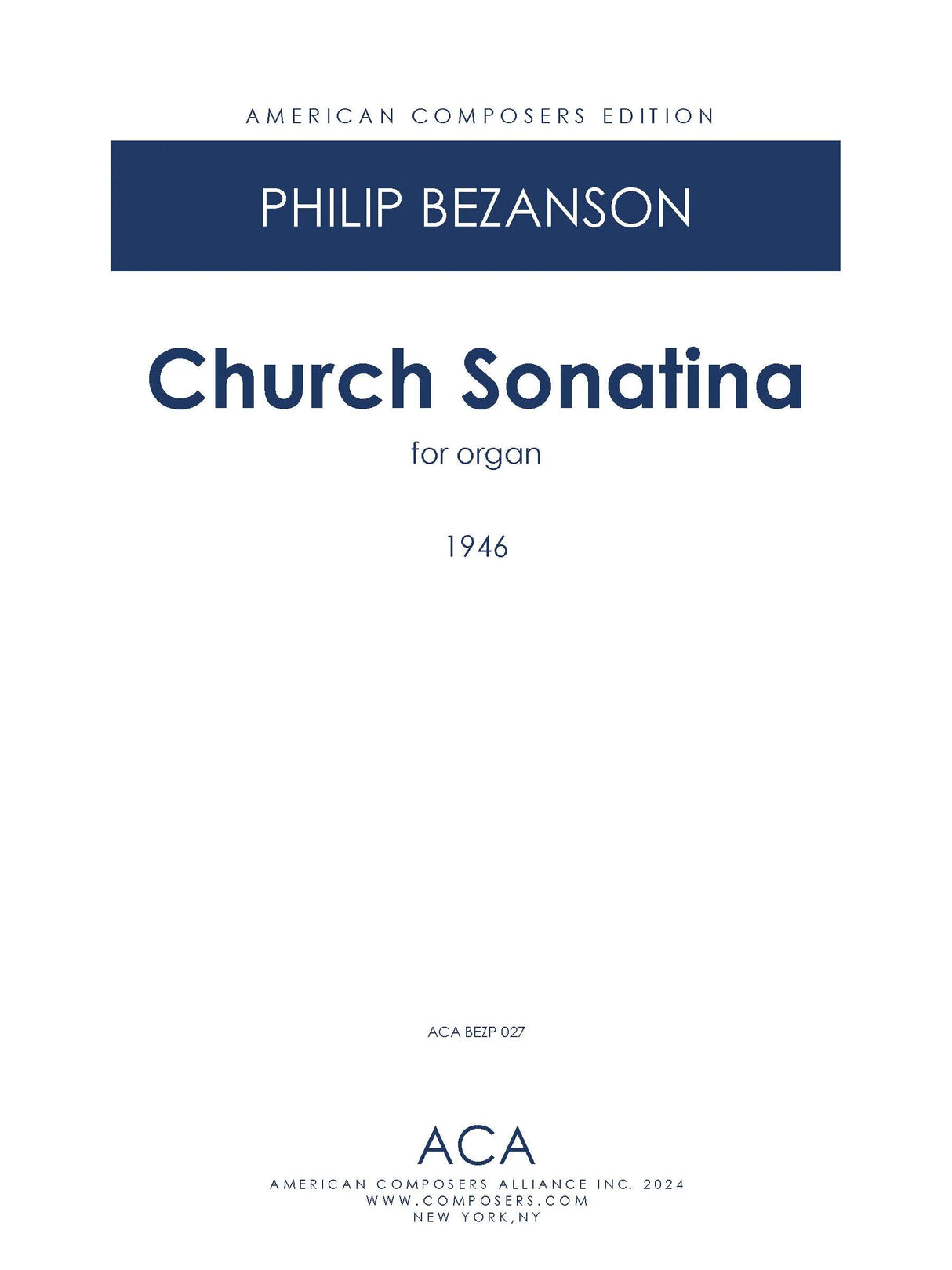 Bezanson: Church Sonatina