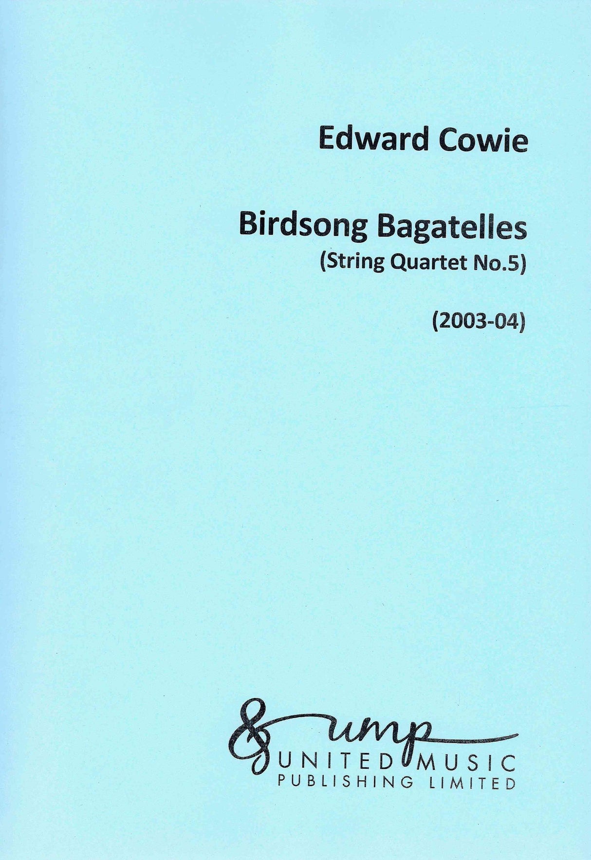 Cowie: Birdsong Bagatelles