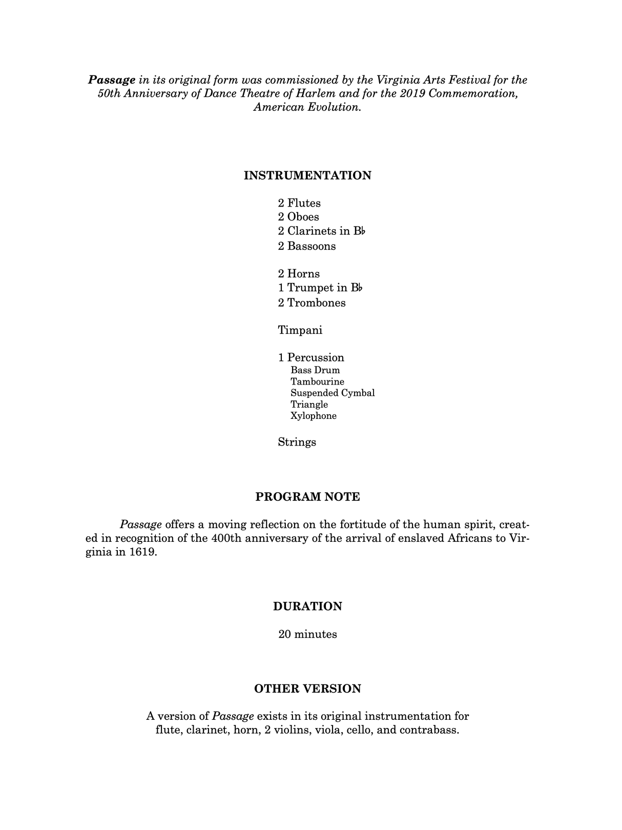 Montgomery: Passage (Version for Orchestra)