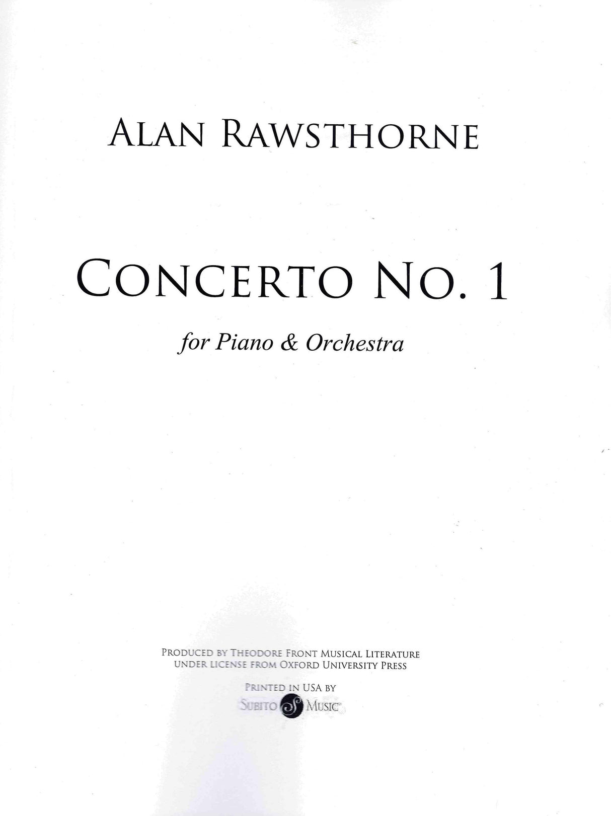 Rawsthorne: Piano Concerto No. 1