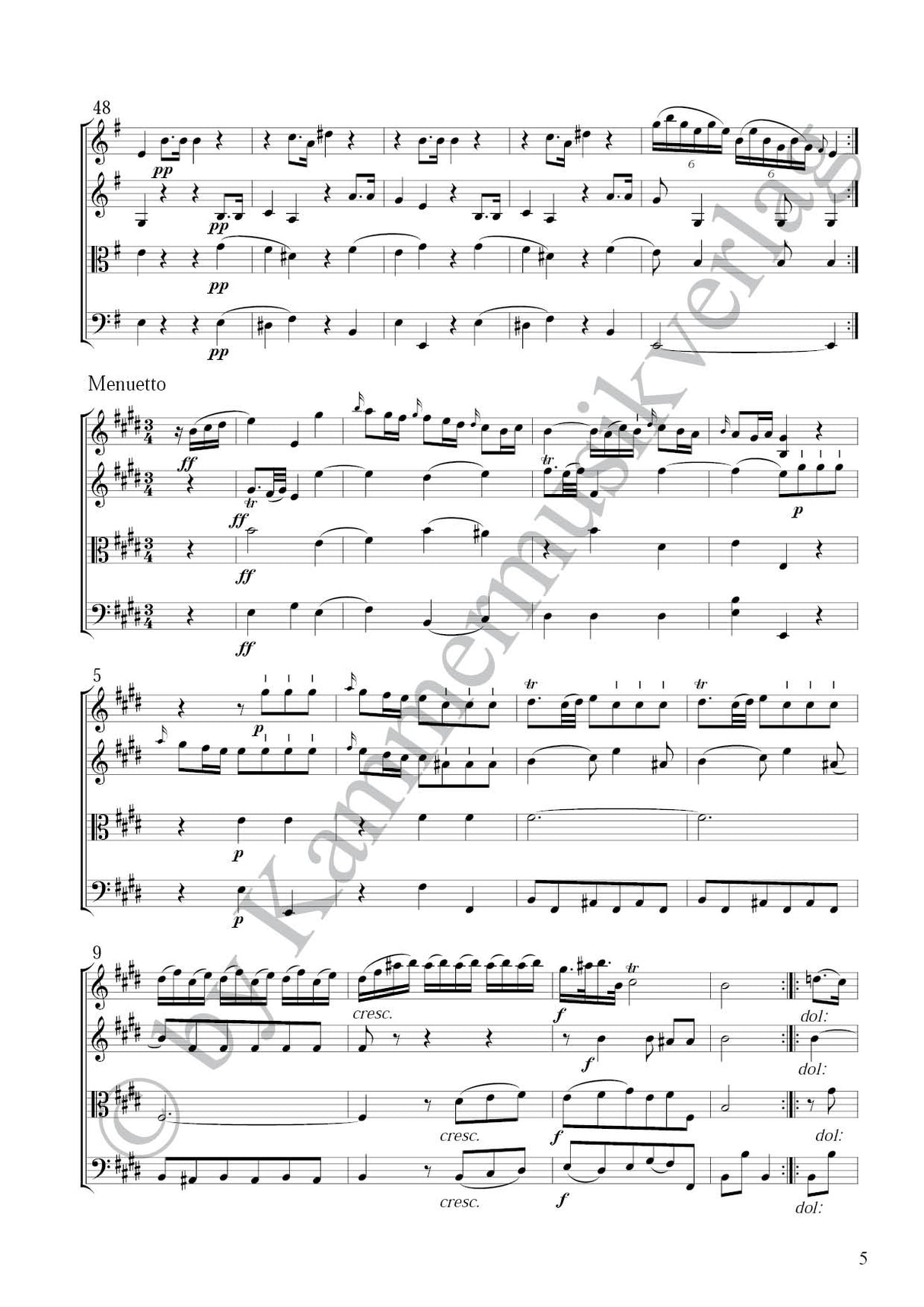 Boccherini: String Quartet in E Minor, G 202, Op. 32, No. 2