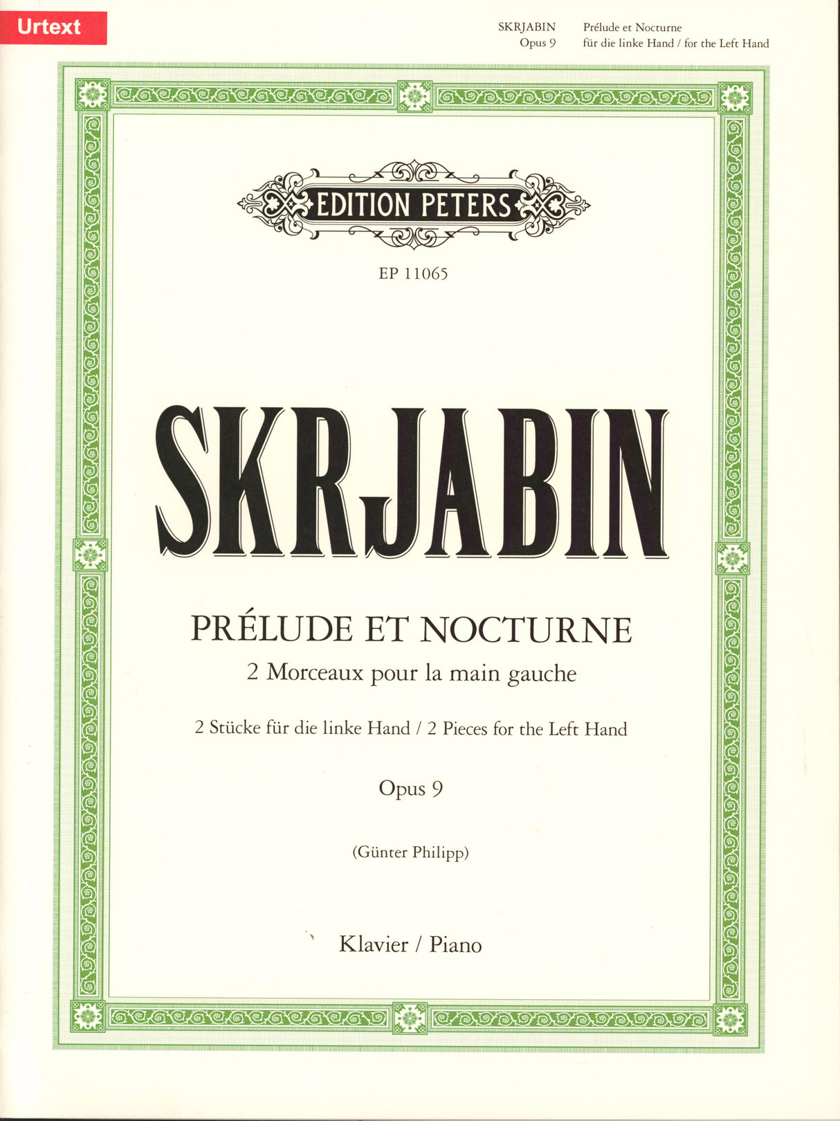 Scriabin: Prélude et Nocturne, Op. 9