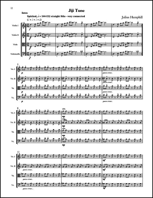 Hemphill: Quartets - Book 1 (arr. for string quartet)