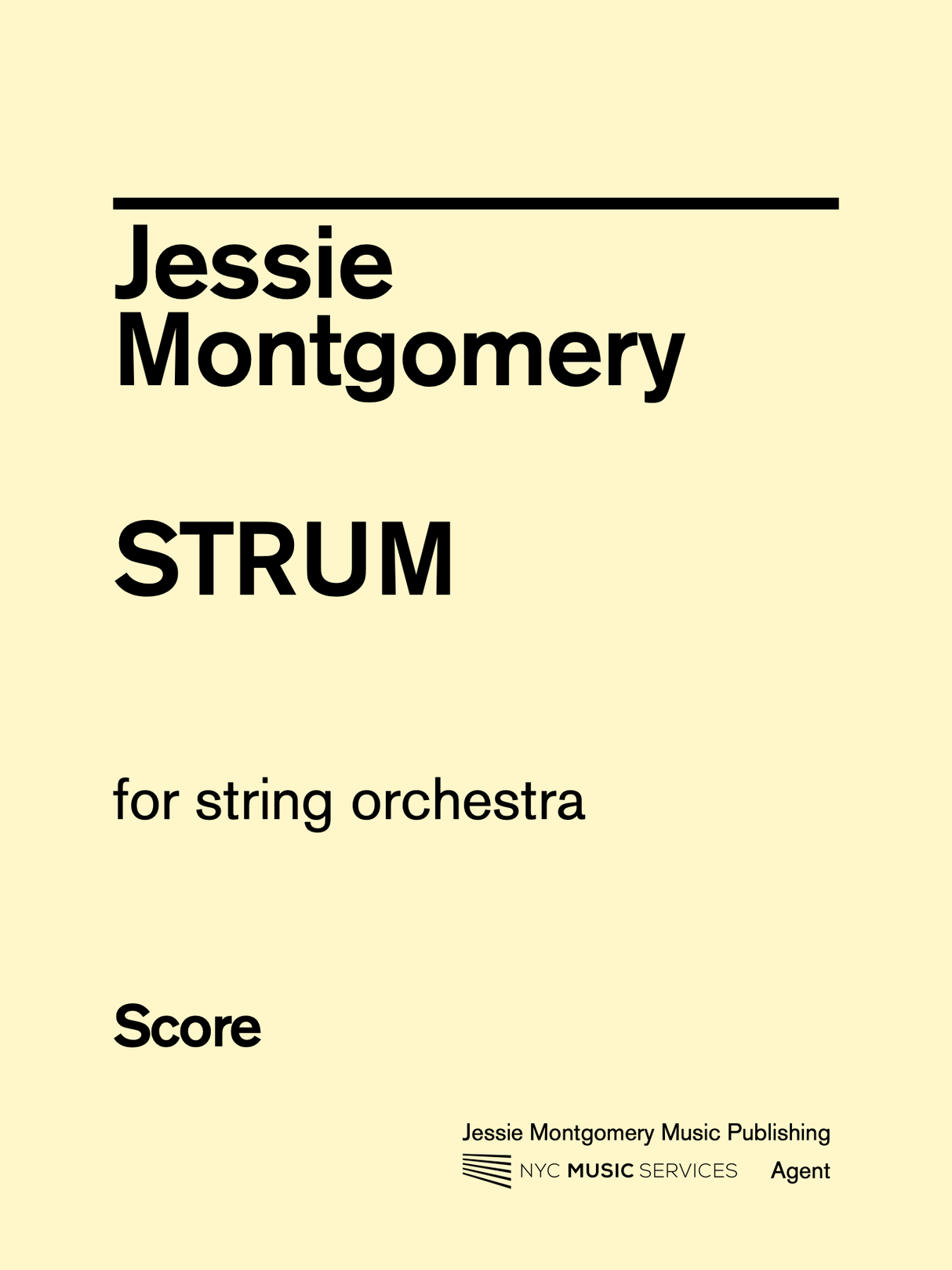 Montgomery: Strum - Version for String Orchestra