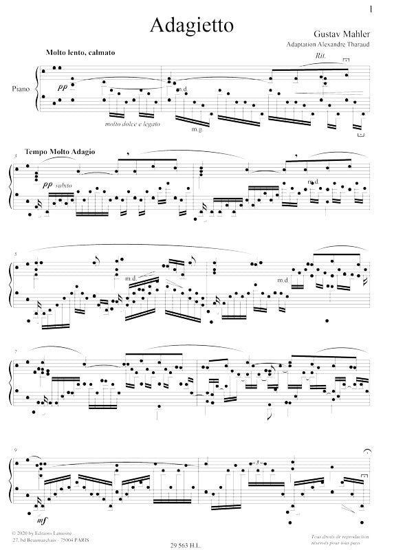 Mahler-Tharaud: Adagietto from the 5th Symphony