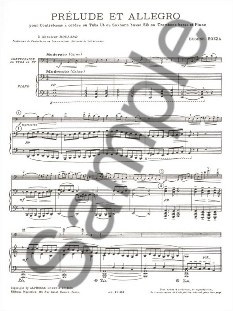 Bozza: Prélude and Allegro