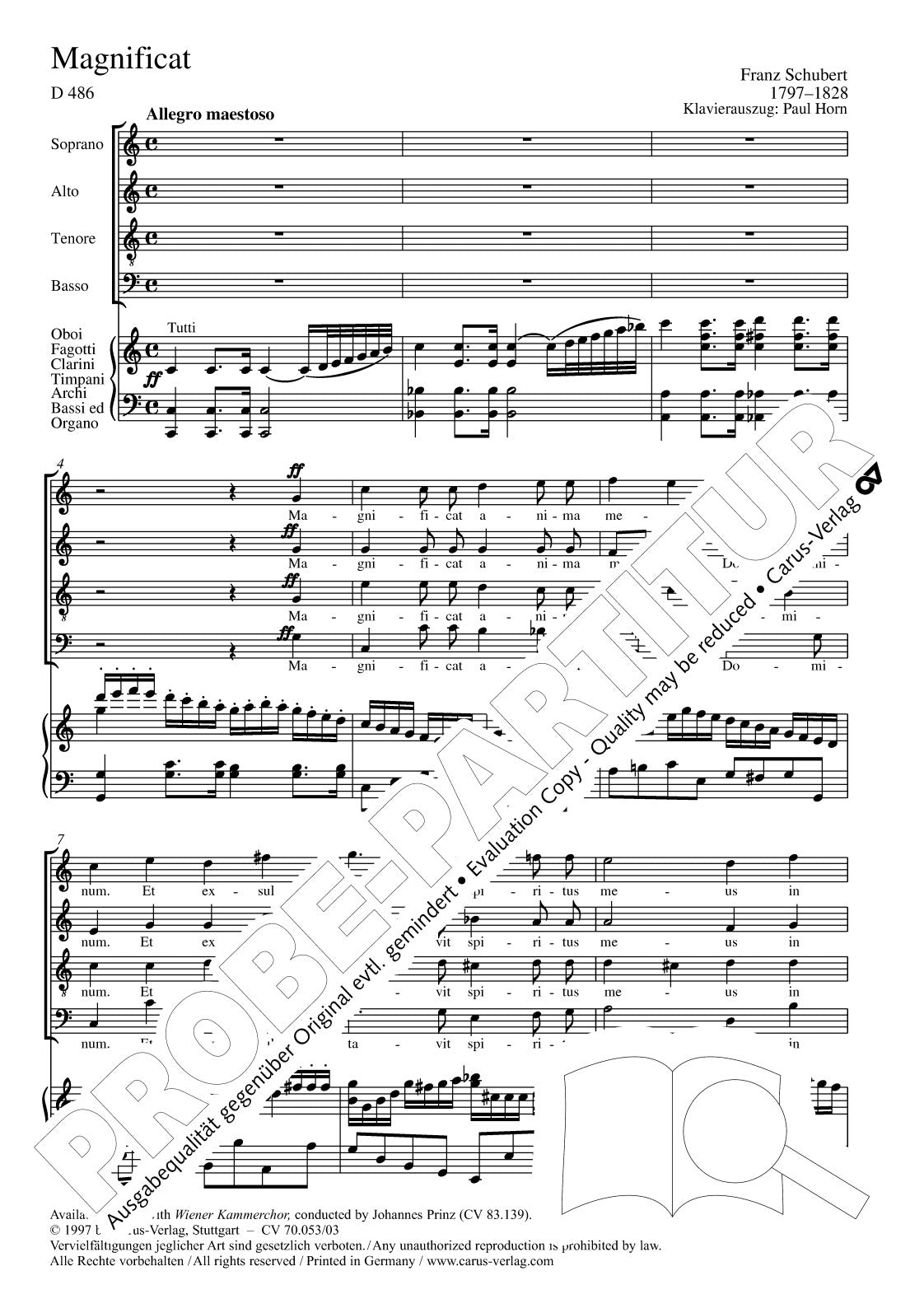 Schubert: Magnificat in C Major, D. 486