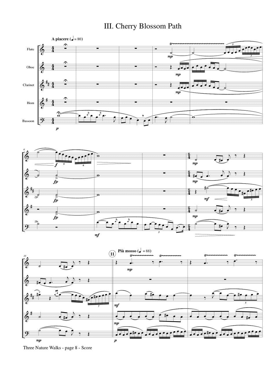 Molnar-Suhajda: Three Nature Walks