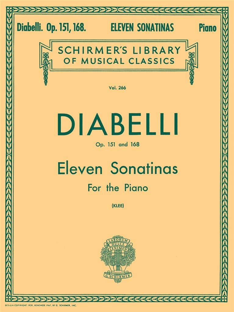 Diabelli: 11 Sonatinas, Opp. 151 & 168