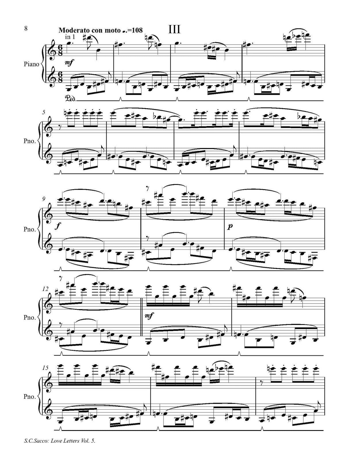 Sacco: Love Letters Volume 5