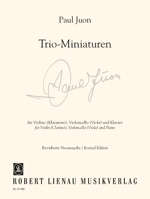 Juon: Trio Miniatures