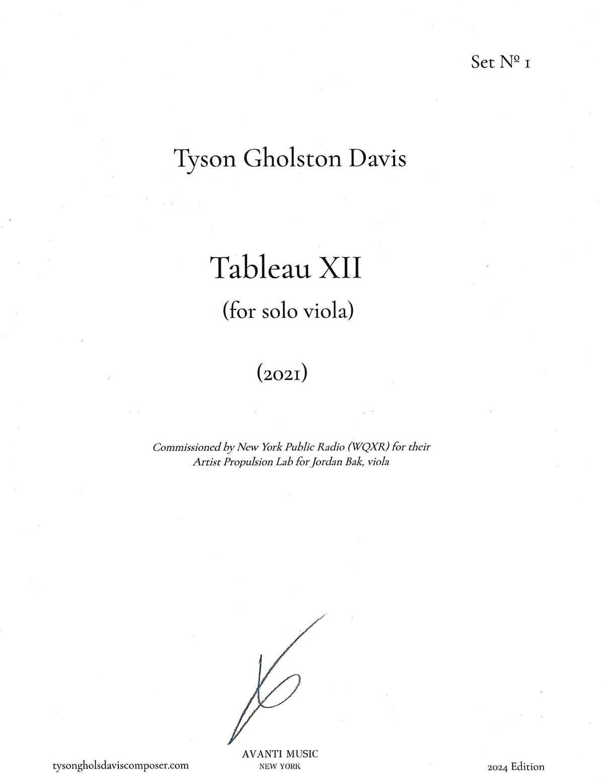 Davis: Tableau XII