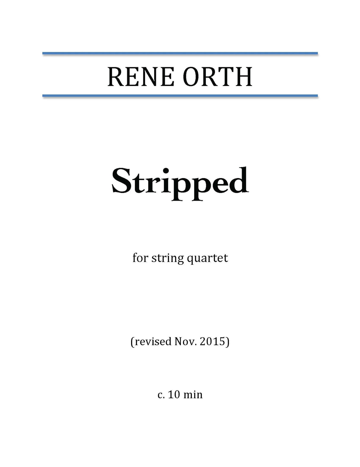 Orth: Stripped