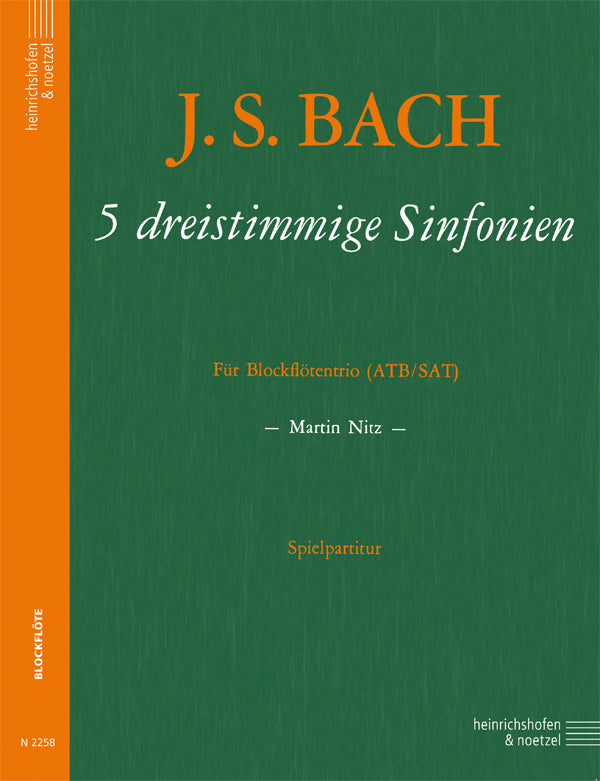 Bach: Sinfonias (Three-part Inventions) (arr. for 2 recorders)