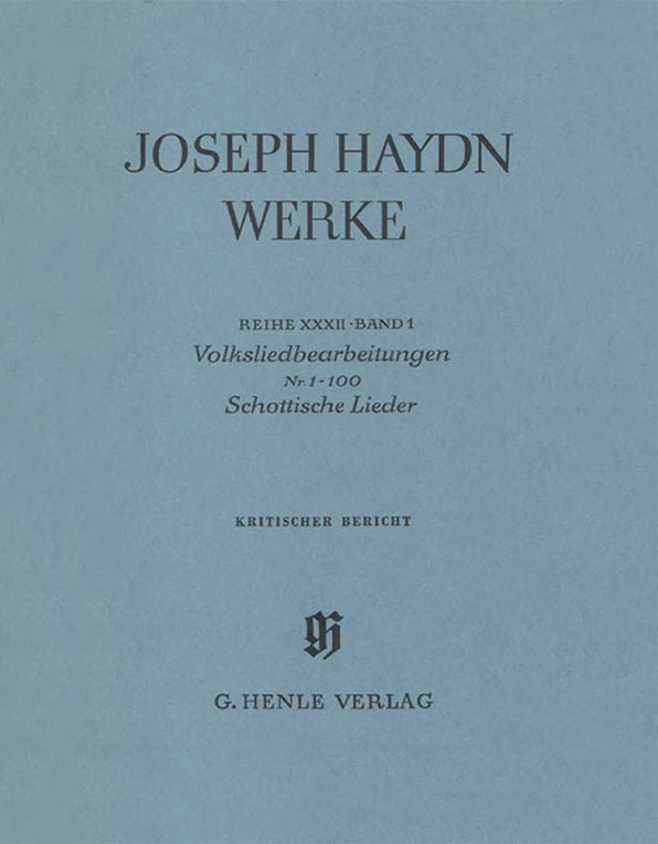 Haydn: Arrangements of Folk Songs Nos. 1-100 (Scottish Songs)