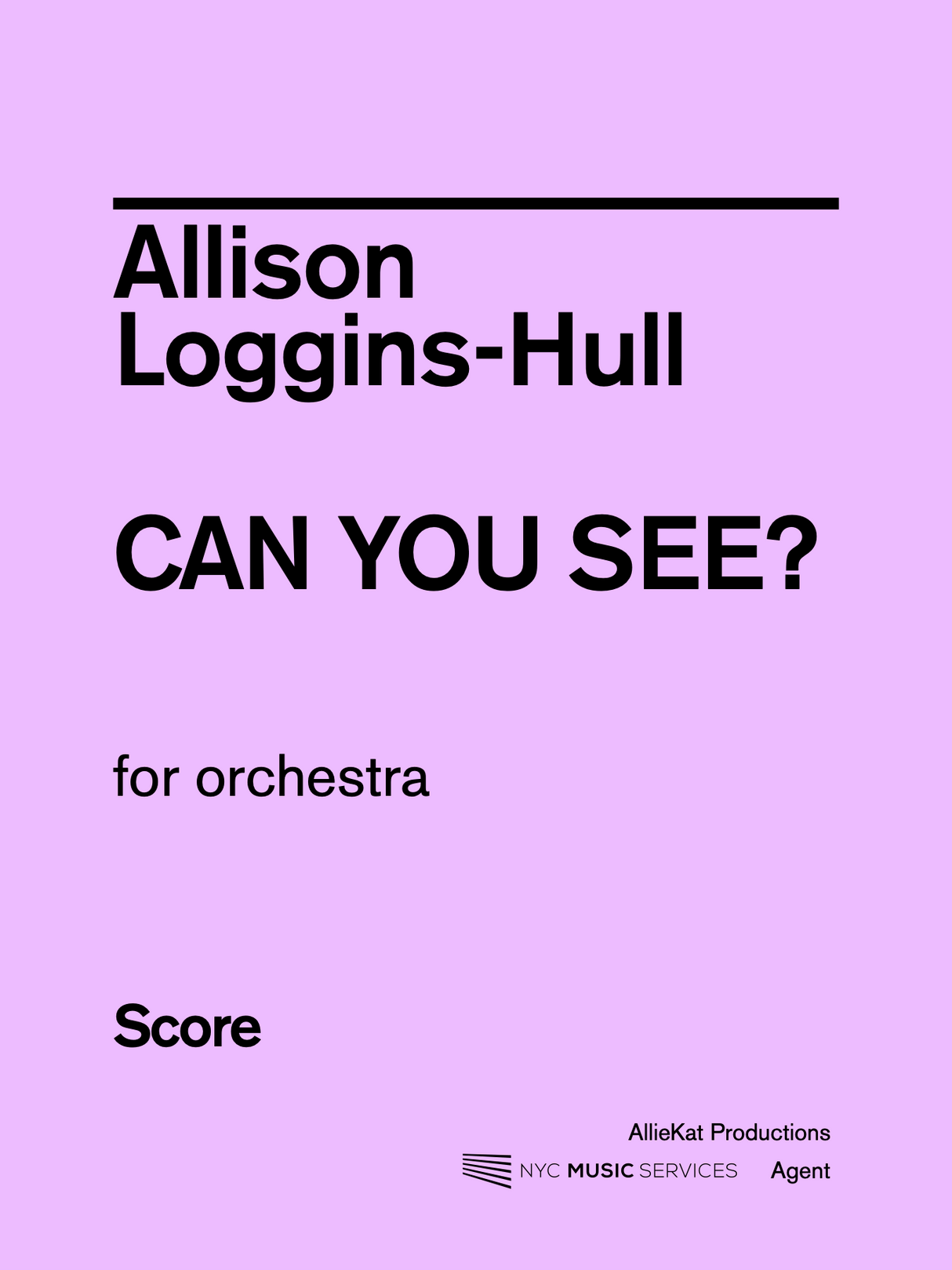 Loggins-Hull: Can You See? (Version for Orchestra)