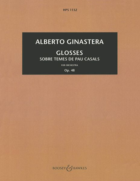 Ginastera: Glosses, Op. 48