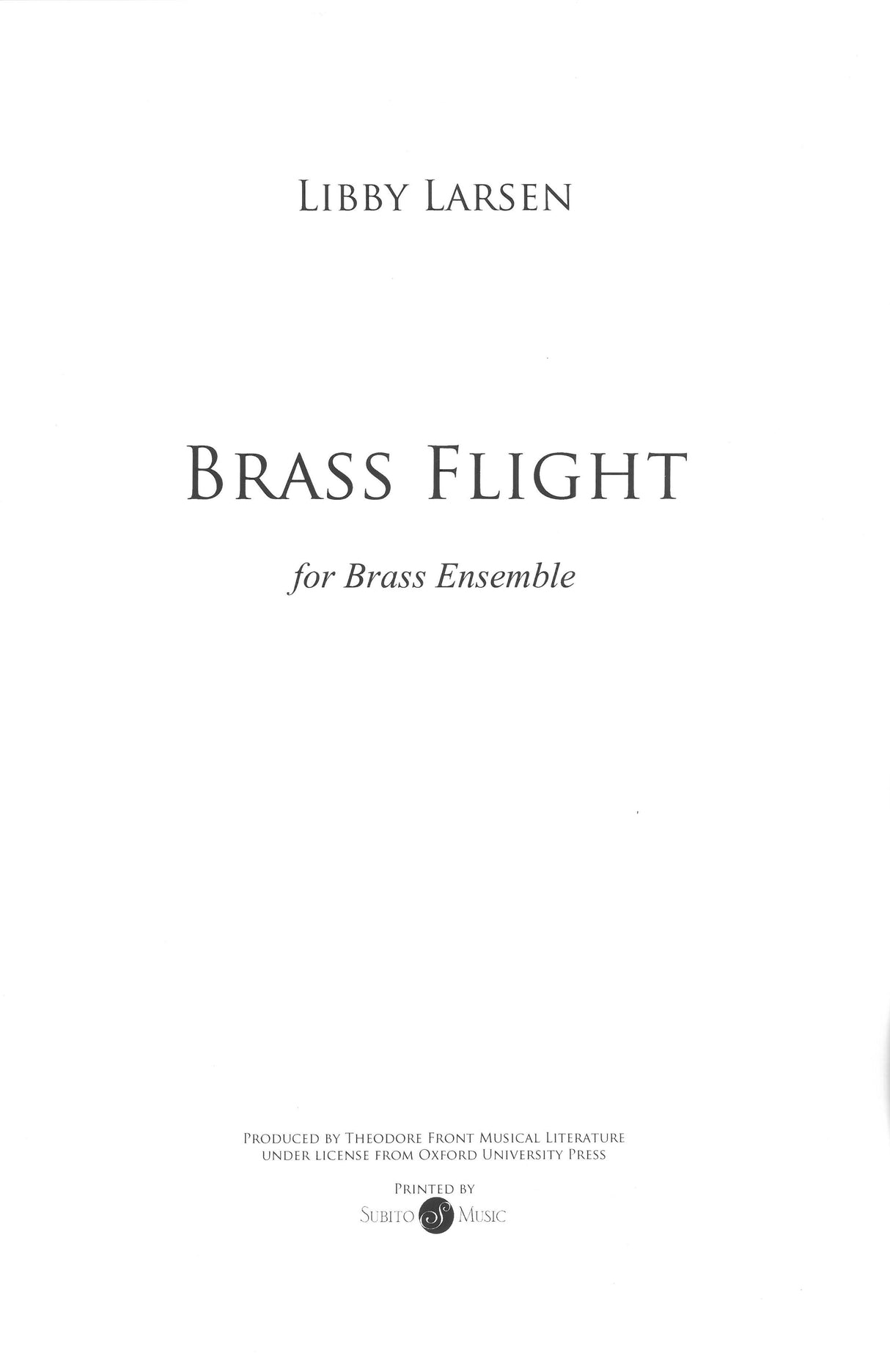 Larsen: Brass Flight