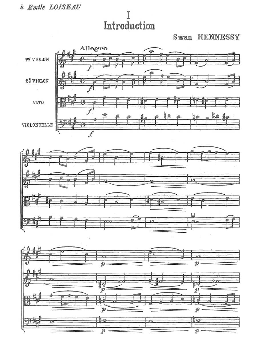 Hennessy: String Quartet No. 3, Op. 61