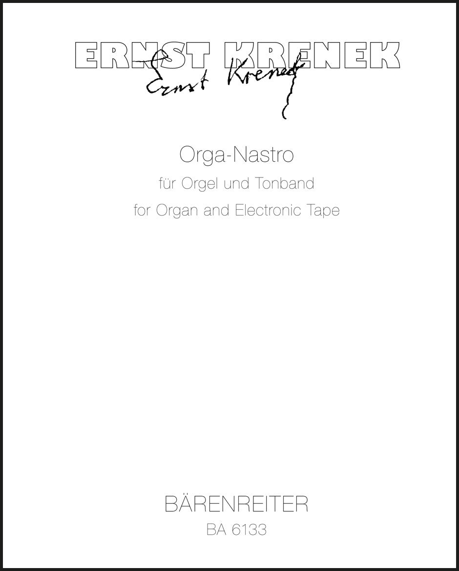 Krenek: Orga-Nastro, Op. 212