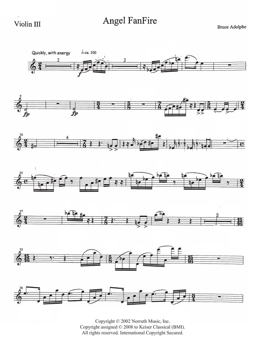 Adolphe: Angel Fanfire