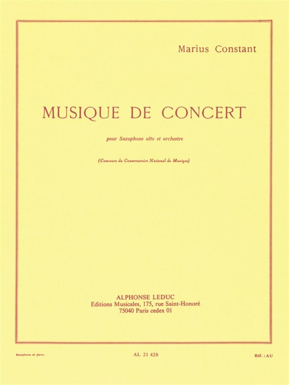 Constant: Musique de Concert