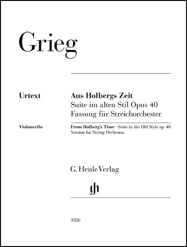Grieg: From Holberg's Time, Op. 40 (Version for String Orchestra)