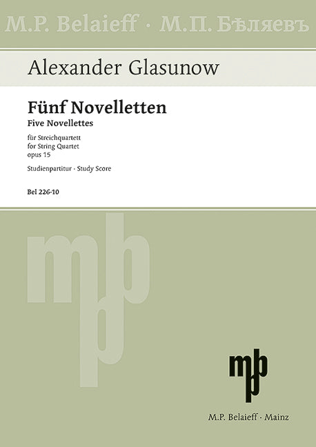 Glazunov: 5 Novelettes, Op. 15
