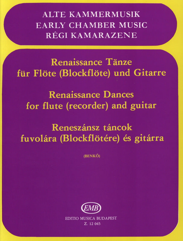 Renissance Dances for Flute & Guitar