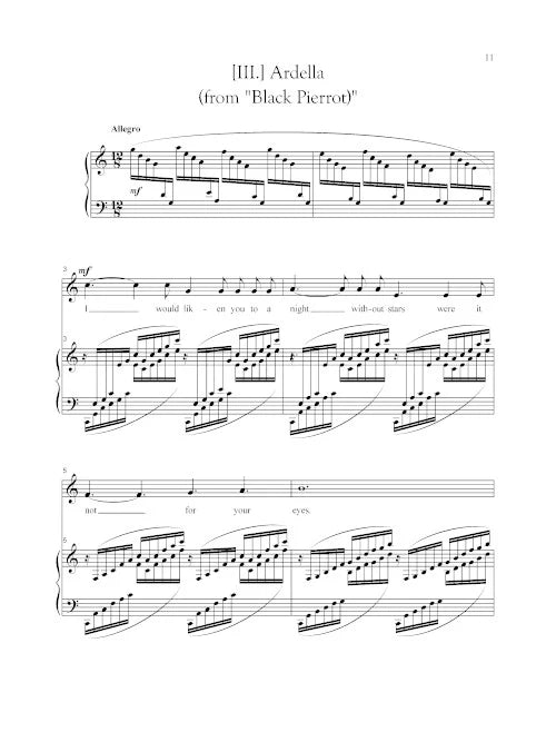 Price: Four Songs from The Weary Blues