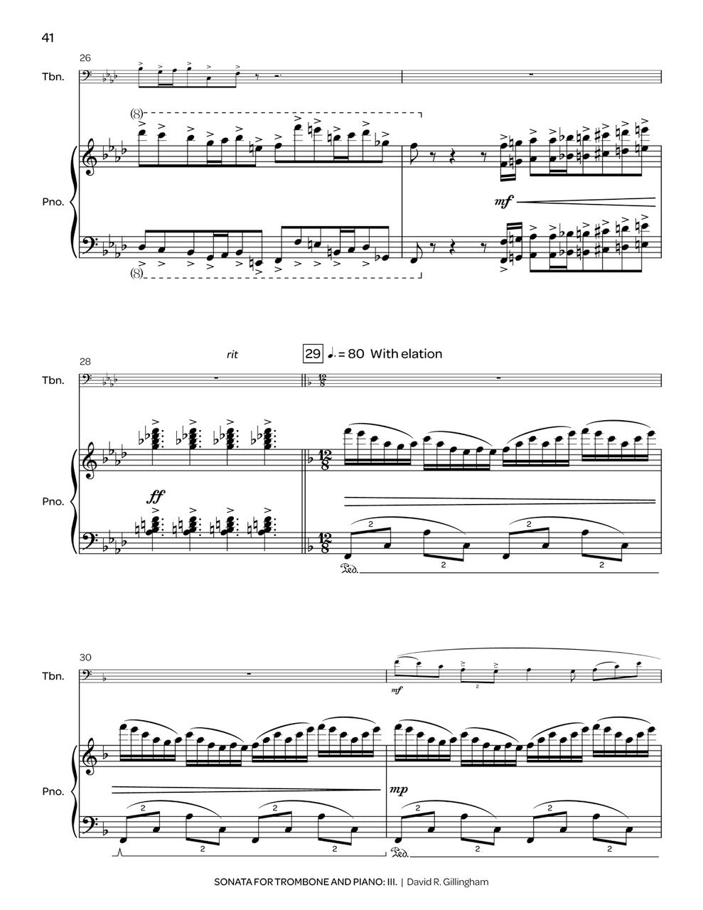 Gillingham: Trombone Sonata