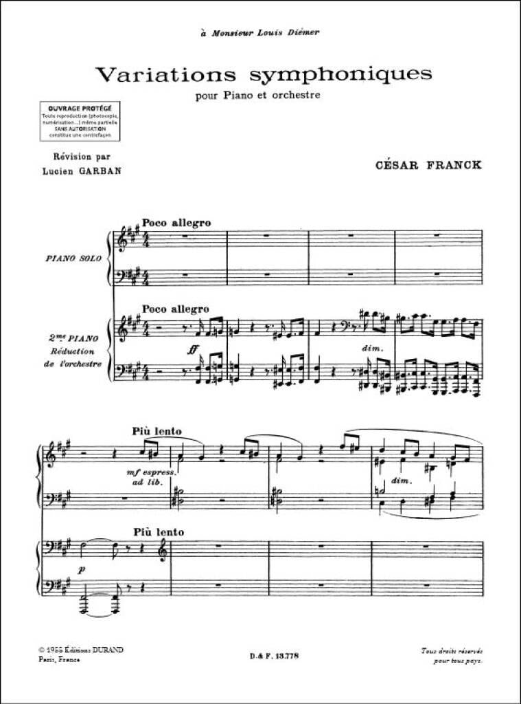 Franck: Symphonic Variations