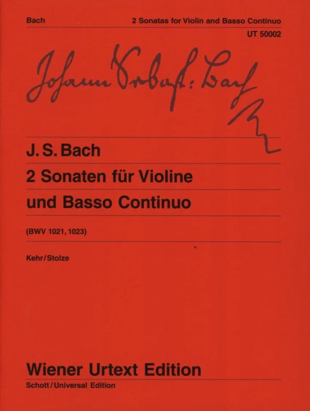 Bach: 2 Violin Sonatas, BWV 1021 and 1023