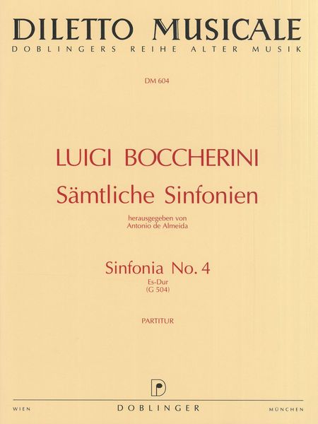 Boccherini: Sinfonia No. 4 in E-flat Major, G 504, Op. 12, No. 2