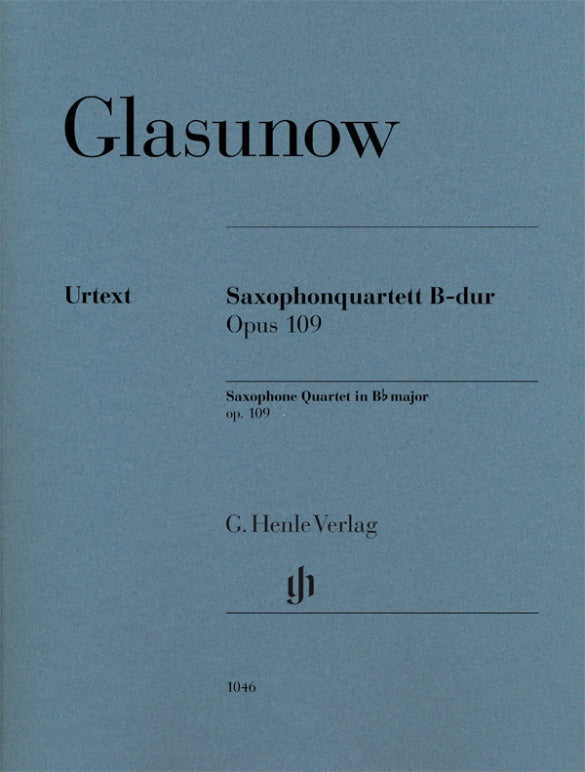 Glazunov: Saxophone Quartet in B-flat Major, Op. 109