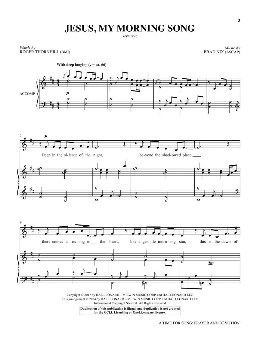 A Time for Song - Volume 2