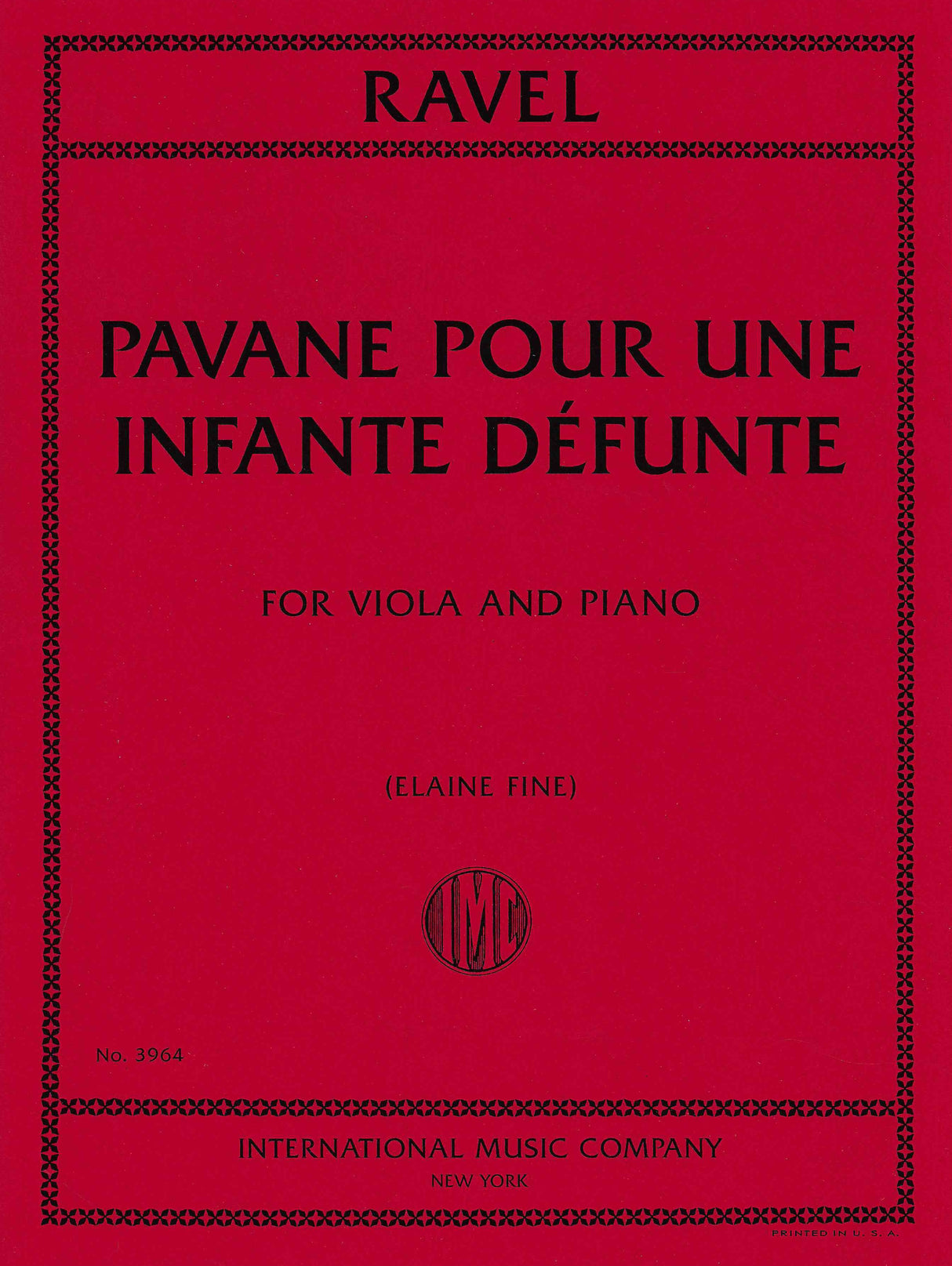 Ravel: Pavane pour une infante défunte (arr. for viola & piano)