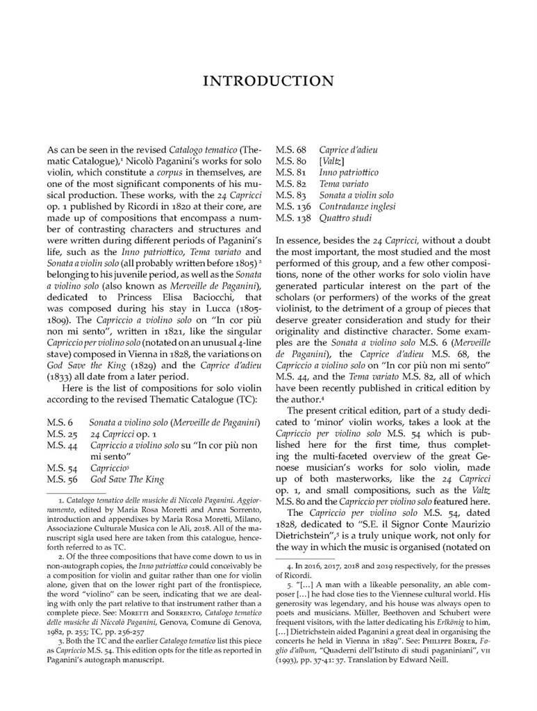 Paganini: Capriccio, MS 54