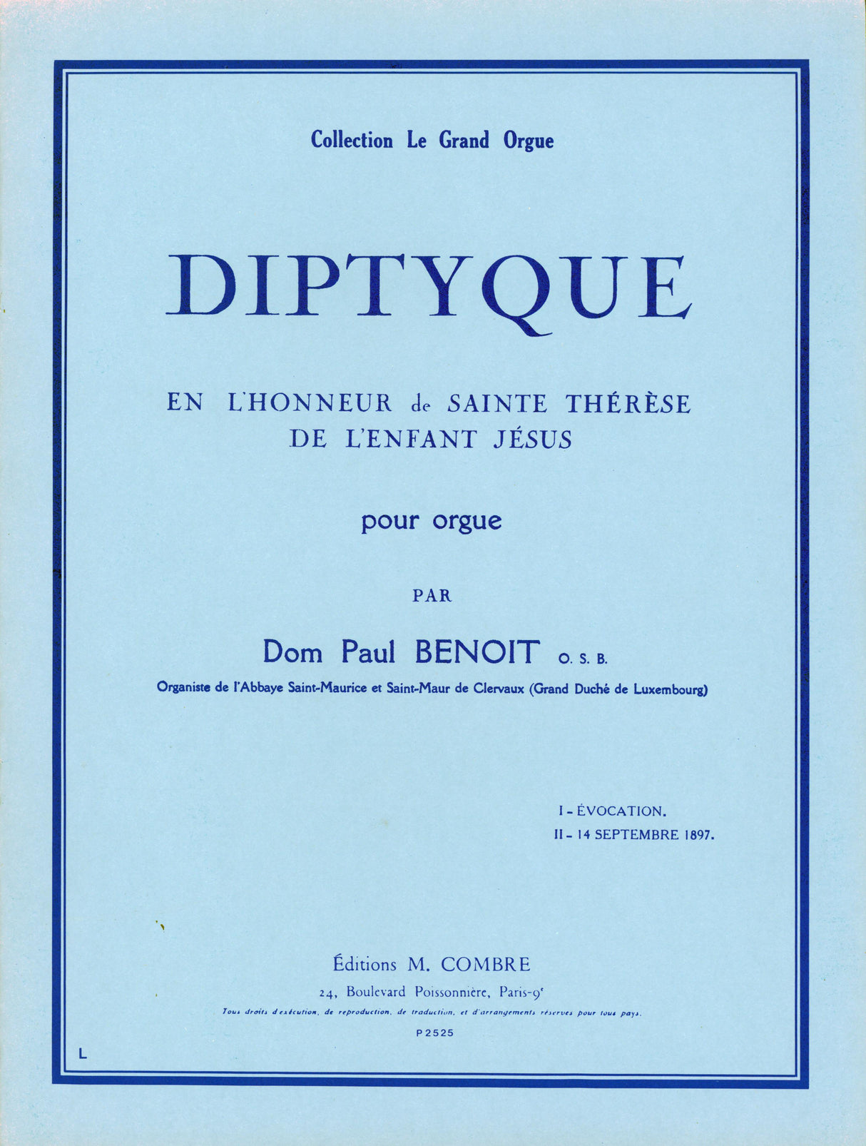 Benoit: Diptyque en l'honneur de Ste Thérèse