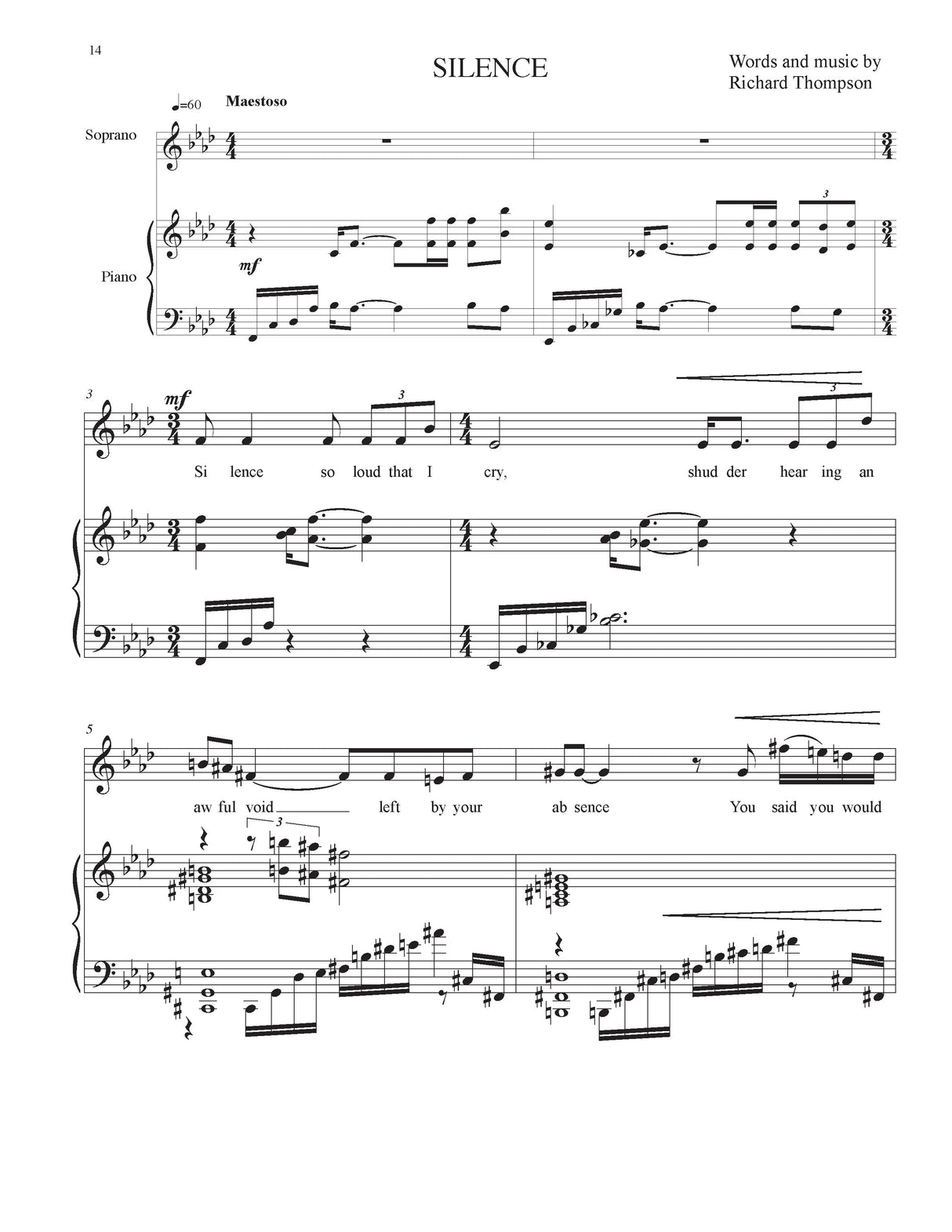 Thompson: Songs of Passion
