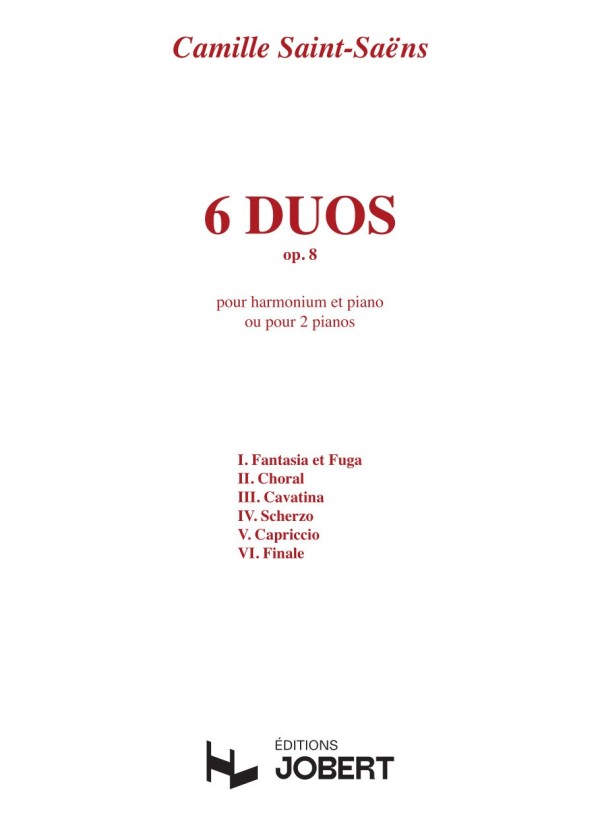 Saint-Saëns: Duos, Op. 8