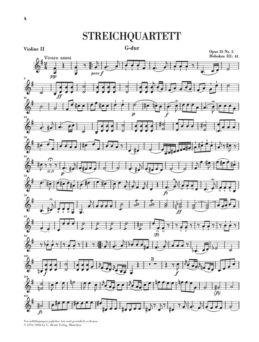 Haydn: String Quartets - Volume 5 (Op. 33 - Russian Quartets)