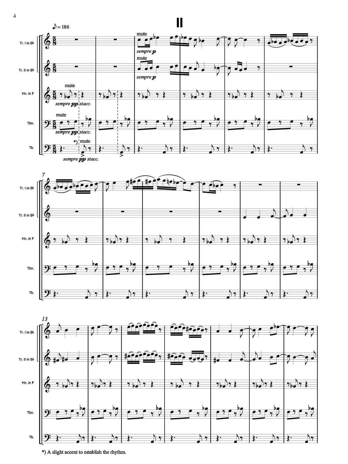 Van de Vate: Quintet No. 1 for Brass