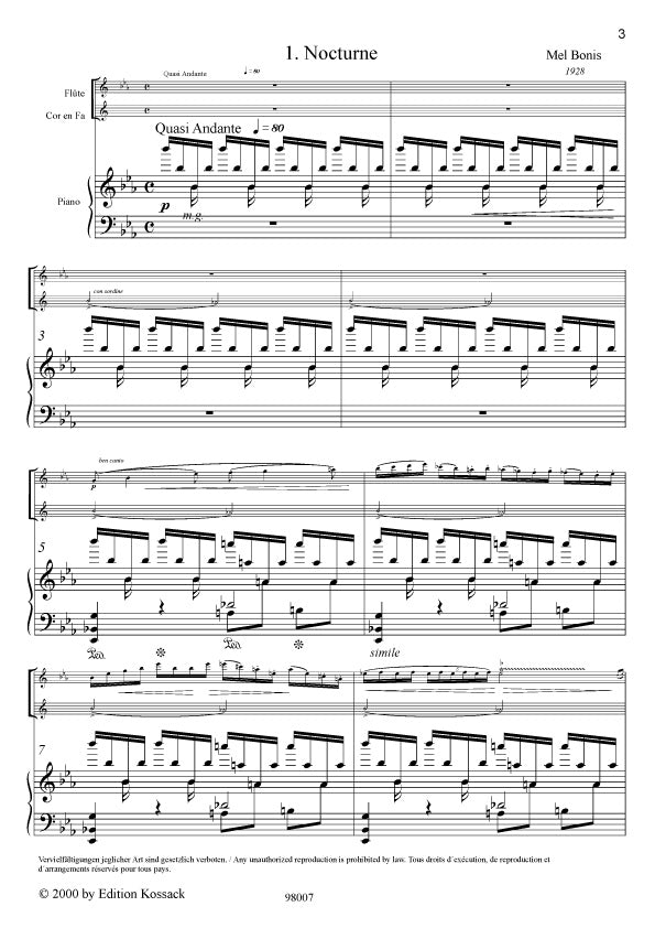 Bonis: Scènes de la forêt (Version for Flute, Viola & Harp)