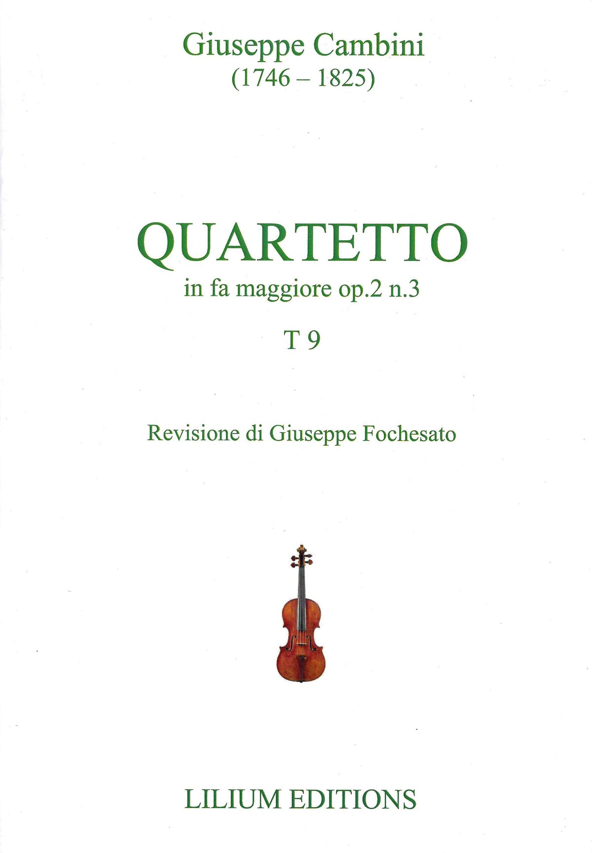 Cambini: String Quartet in F Major, Op. 2, No. 3