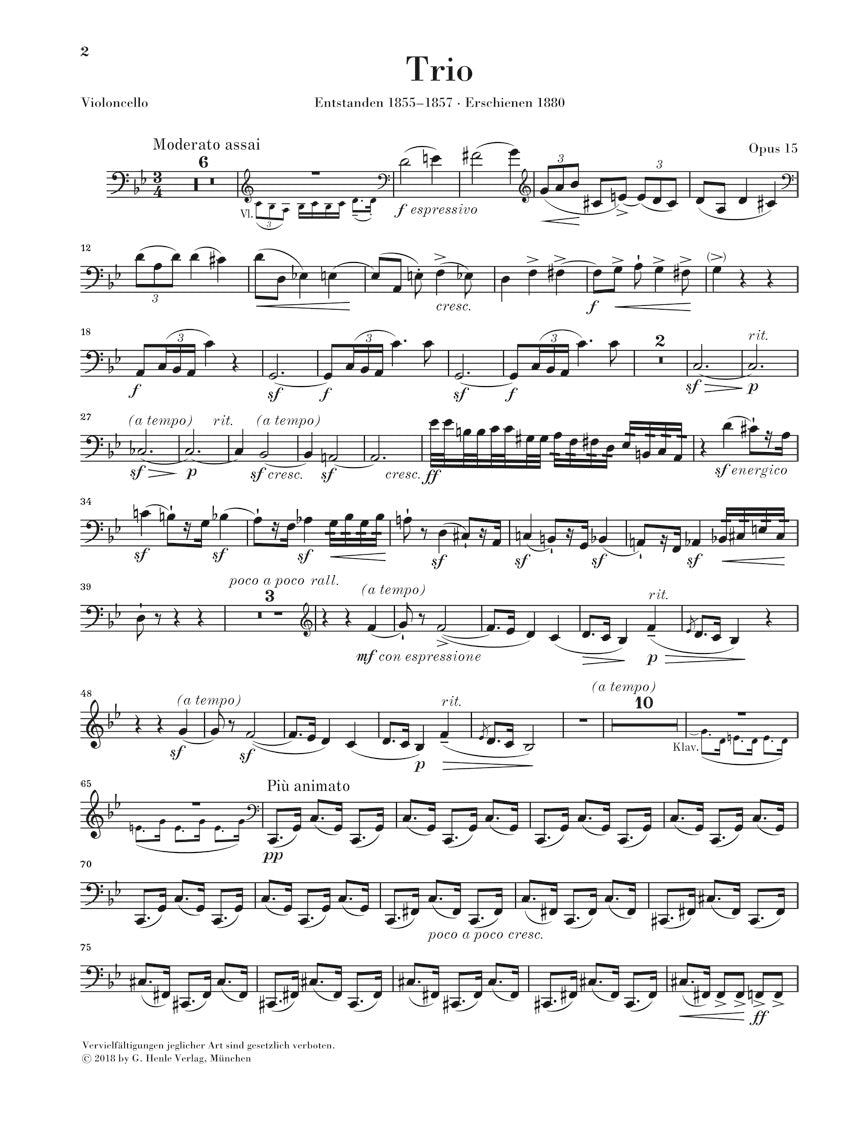 Smetana: Piano Trio in G Minor, Op. 15