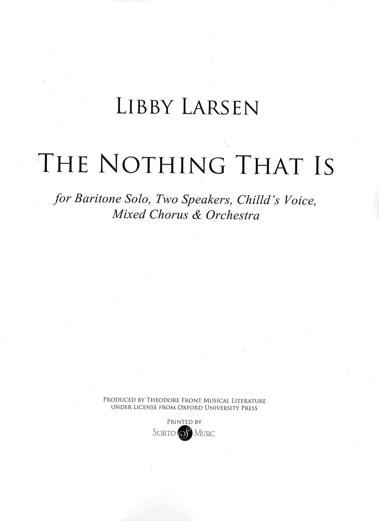Larsen: The Nothing That Is